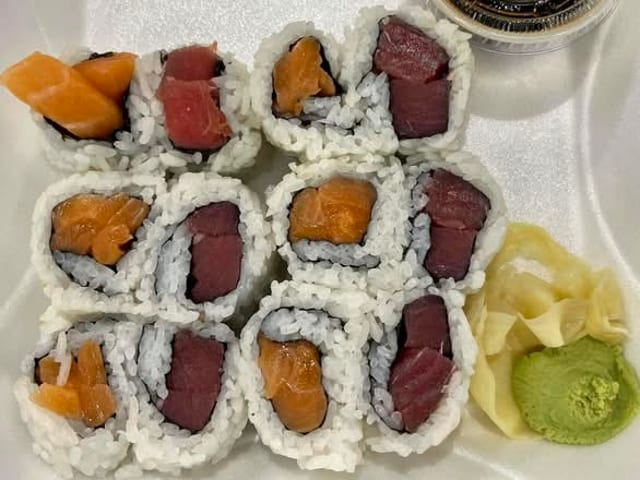 Tuna Roll & Salmon Roll.